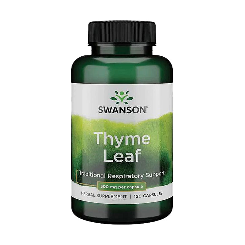 Лист чебрецю Swanson Thyme Leaf, 500 мг, 120 капсул